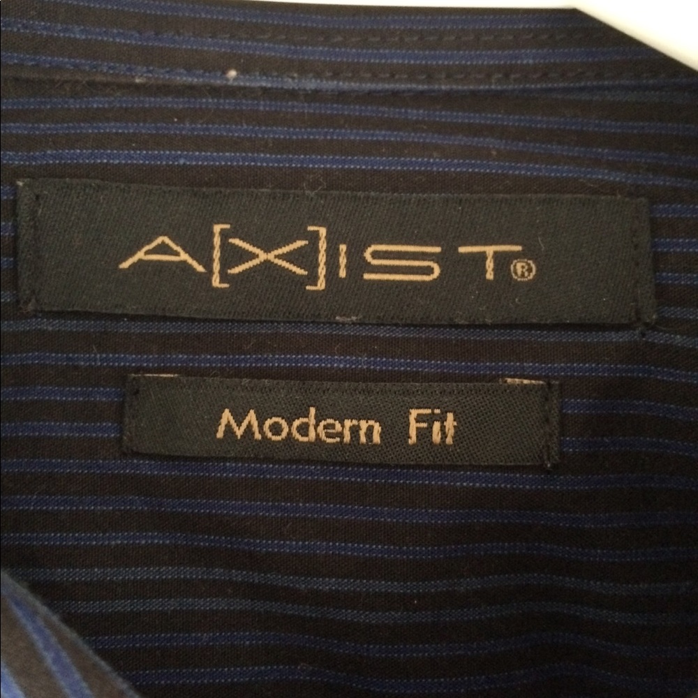 Axist Men’s Black/Blue Shirt (L) - Picture 3 of 3